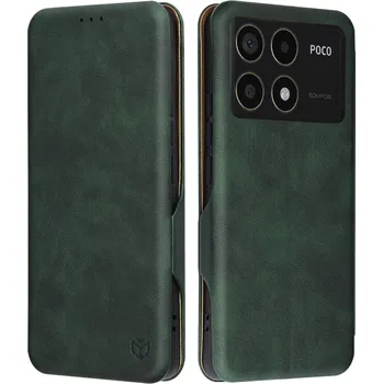 Pouzdro na mobilní telefon Techsuit Bezpečná Peněženka Plus Xiaomi Poco F6 Pro Green