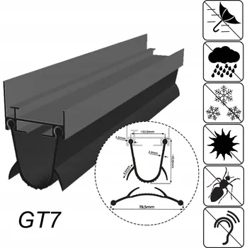 Garážová vrata Garážové těsnění pro garážová vrata GT07 1m