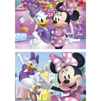 Puzzle Puzzle 2 x 50 dílků Educa Minnie Mouse / Daisy (dřevěné)