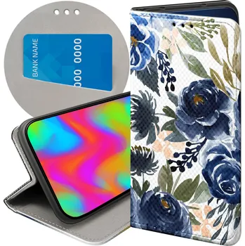 Pouzdro na mobilní telefon FLIPOVÉ POUZDRO PRO SAMSUNG GALAXY A26 5G KVĚTINY KVĚTINOVÉ POUZDRO