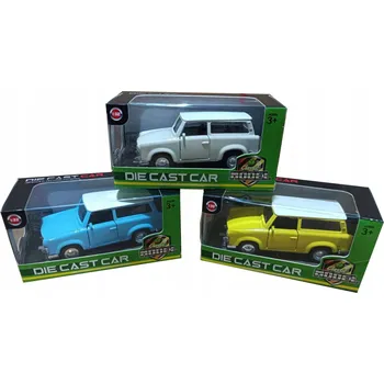 autíčko AUTO TRABANT KOMBI S OTEVÍRACÍMI DVEŘMI A REGISTRACÍ S DATEM