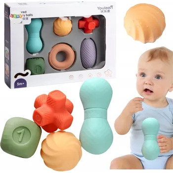 Sada senzorických míčků a kostek pro miminka