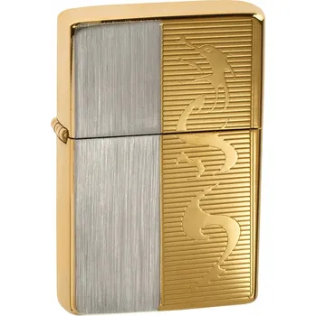 Zapalovač TASMAN Brass mosaz Dragon gold GRAWER!