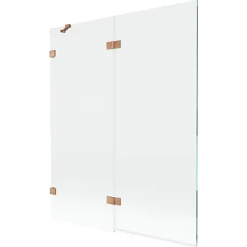 Vanová zástěna Dvoudílná vanová Paraván Mexen 140 x 150 cm průhledná