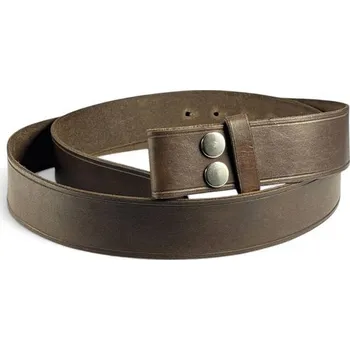 Opasek Kožený pásek, hnědý, možnost výměny spon