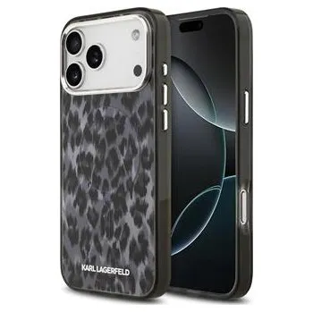 Karl Lagerfeld IML Leopard MagSafe Zadní Kryt pro iPhone 17 Pro Max Grey