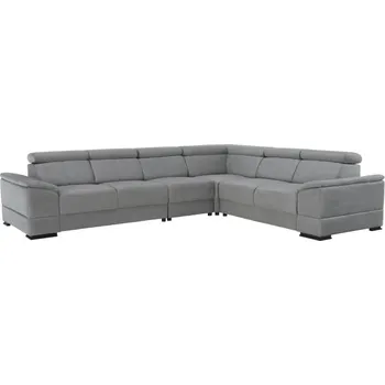 Sedací souprava Rohová sedací souprava, šedá látka, levá, SEGORIA