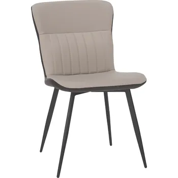 Jídelní židle Jídelní židle, ekokůže, béžová / hnědá, KLARISA