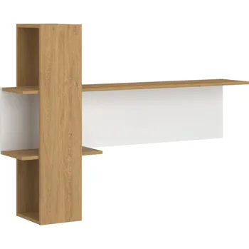 Ložnicová sestava Závěsná police 110, bílá/dub kamenný, NEPU