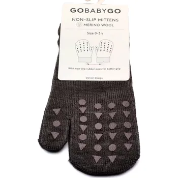 Rukavice Dětské merino rukavice GOBABYGO palčáky Barva: šedá, Velikost: 2,5 (2-3 roky)