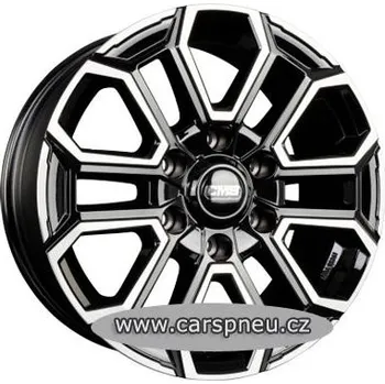 Alu kolo CMS C35 black poliert | 7,5x17, 6x114,3, ET45 (C35 757 45 80S DB)