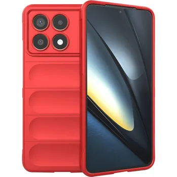 Pouzdro na mobilní telefon Techsuit Kouzelný Štít Xiaomi Poco F6 Pro Červený