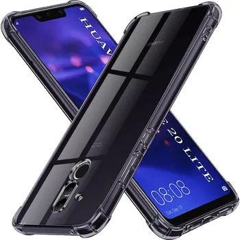 Pouzdro na mobilní telefon Techsuit Shockproof průhledný silikon Huawei Mate 20 Lite kouřově černý