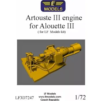 Plastikový model LF model 1/72 Artouste III Engine for Alouette III (LF)