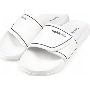 Pracovní obuv Nazouváky originální Captain Mike, na suchý zip bílé 44