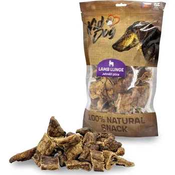 Pamlsek pro psa KIDDOG 100 % Natural Snack Jehněčí plíce 200 g