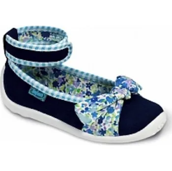 Dívčí bačkory Befado balerínky textilní, velikost 28