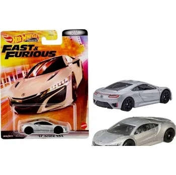 autíčko Autíčko Hot Wheels Premium Rychle a zběsile '17 Acura NSX stříbrné
