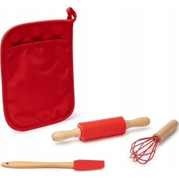 Obraz Zestaw do pieczenia váleček łopatka trzepaczka, vánoční podložka, dárek