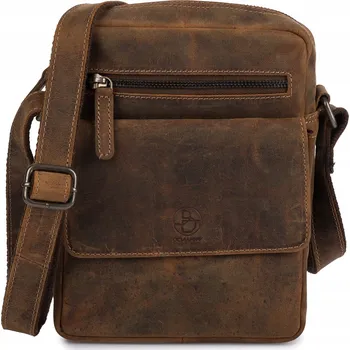 Bellugio kožená taška z pravé kůže, bez vzoru