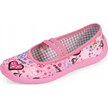 Dívčí bačkory Papuče s vložkou, růžové, Nazo, velikost 25