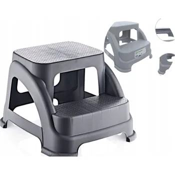 Obraz Dvoustupňová Plošina Hobby Life, antracitově šedá, protiskluzová, 120 kg