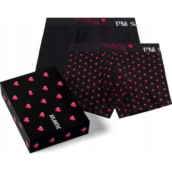 Pánské boxerky ATLANTIC 2GMH-028/25 2 ks SRDCE bavlna - XXL