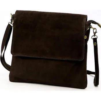 Kabelka Vera Pelle kabelka z pravé kůže hnědá