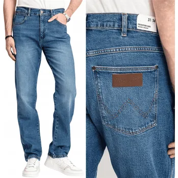Pánské džíny Wrangler Frontier pánské džíny rovného střihu velikost 34/32