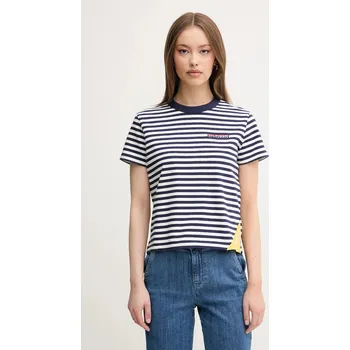 Pánské oblečení Bavlněné tričko Tommy Hilfiger SAILING WW0WW45935 námořnická modř 59A, vel. XL