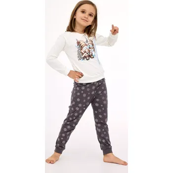 Pánské pyžamo DÍVČÍ DĚTSKÉ PYŽAMO DR 977/190 FRIENDS ecru 128