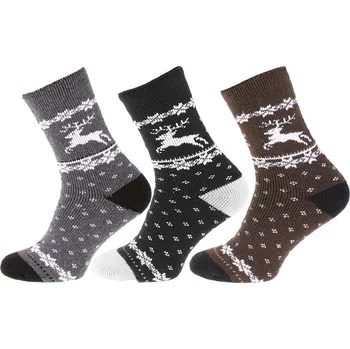 TifanTEX Pánské ponožky Froté Alpaka 01 3 páry Bílá 39-42