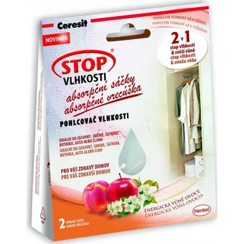 Odvlhčovač vzduchu Absorpční sáčky Ceresit STOP VLHKOSTI - energetické ovoce