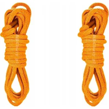 Vrták Tkaničky ORANŽOVÉ tkaničky do bot 160 cm STŘEDNÍ KULATÉ 3,5 BAVLNA G9-51