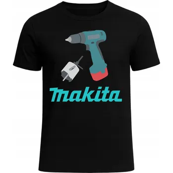 Pánské tričko Pánské tričko s potiskem MAKITA Vrtačka Stavební HIT Dárek S