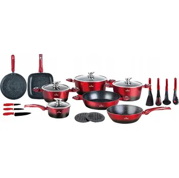 Sada nádobí 21dílná Sada hrnců s mramorovým povrchem ZILNER ZL-8541