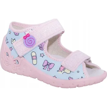 Chlapecké bačkory Zetpol dětské papuče na suchý zip, vícebarevné, velikost 20