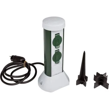 Elektrická zásuvka Zásuvka, Hermetická prodlužovací lišta Pce šedá