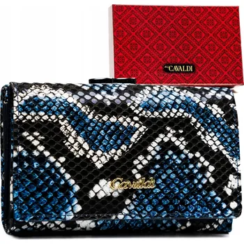 4U Cavaldi dámská peněženka z pravé kůže, modrá