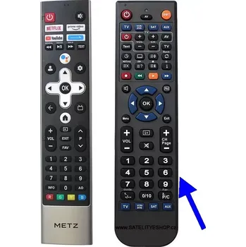 Metz 65MQE7600Z dálkový ovladač náhradní