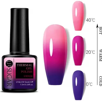 Lak na nehty URSugar UR Sugar Thermal: Sunset Beach; 7,5 ml