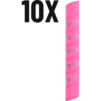 FLOORBEE Hexa Light Sticky ECO Grip 10-pack Florbalová omotávka neonově růžová, 10 ks