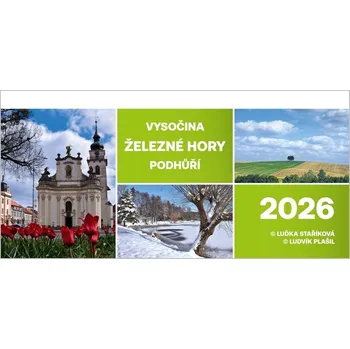 Kalendář Stolní kalendář Vysočina - Železné hory 2026