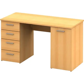 Psací stůl PC stůl, buk, DTD laminovaná, EUSTACH NEW