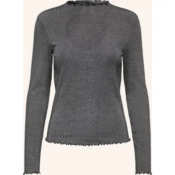 Dámské tričko Only Dámské Tričko S Dlouhým Rukávem S Třpytivou Přízí, tmavě...