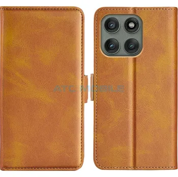 Pouzdro na mobilní telefon Pouzdro Shield4U Motorola Edge 60 Pro (XT2507) Magnetic Buckle světle hnědé a zpět 33 Kč s ATC Clubem