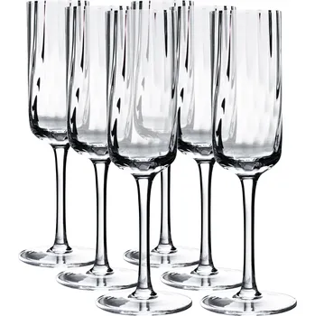 Sklenice Sklenice na šampaňské, set 6 ks, 220 ml, čirá, GRANITY TYP 1