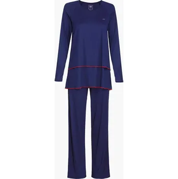 Dámské pyžamo TREAT WEAR DÁMSKÉ PYŽAMO JEMNÉ - KAŠMÍR: Indigo L