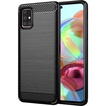 Pouzdro na mobilní telefon Techsuit Karbon Silikon Samsung Galaxy A71 4G Černý