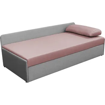 Rozkládací válenda, růžová/světle šedá, JALEN